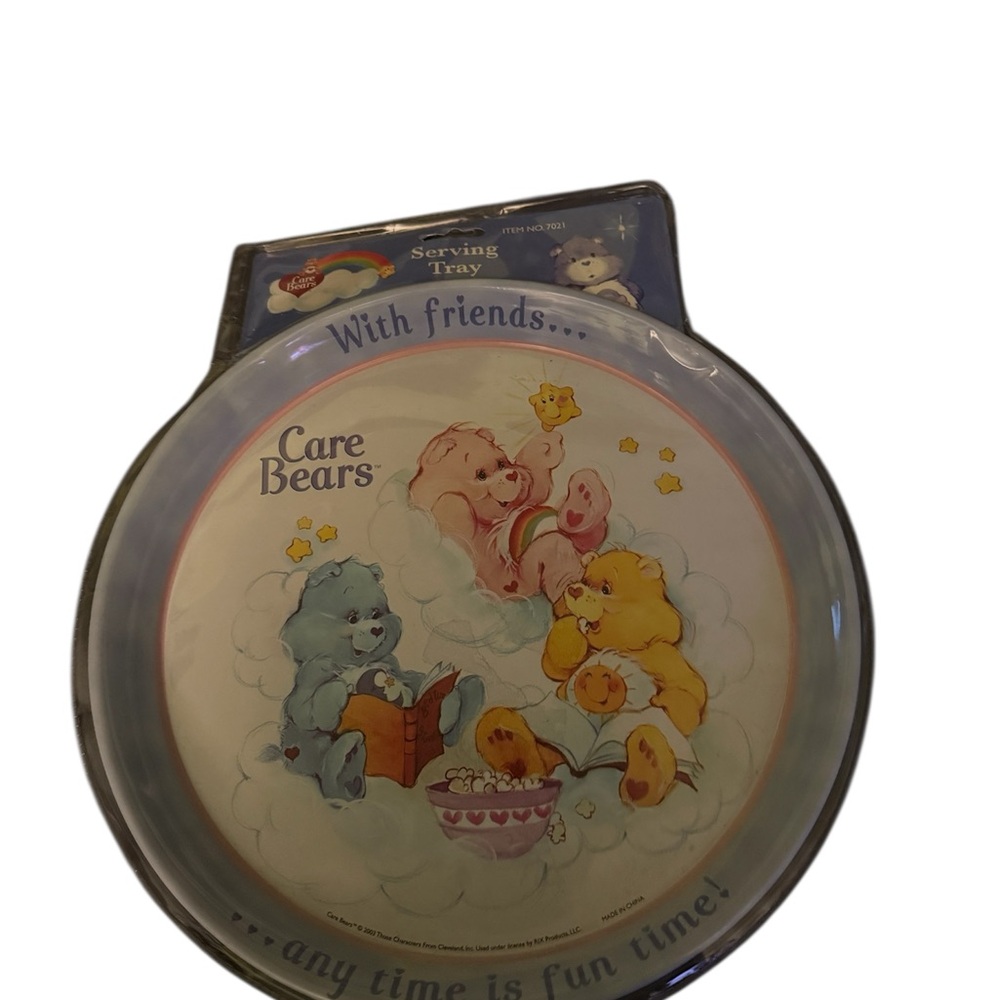 Care Bears Serving Tray with Blue, Pink, Yellow Bears